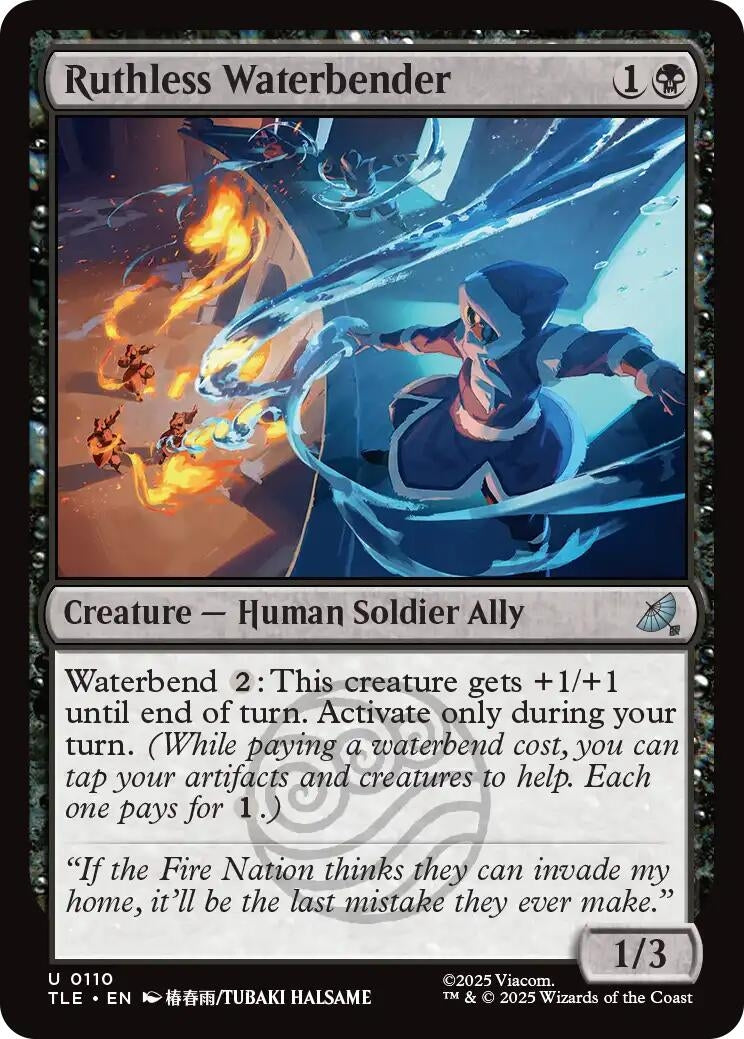 Image for Ruthless Waterbender (110) (Foil) (Avatar: The Last Airbender: Eternal-Legal) - Magic: The Gathering