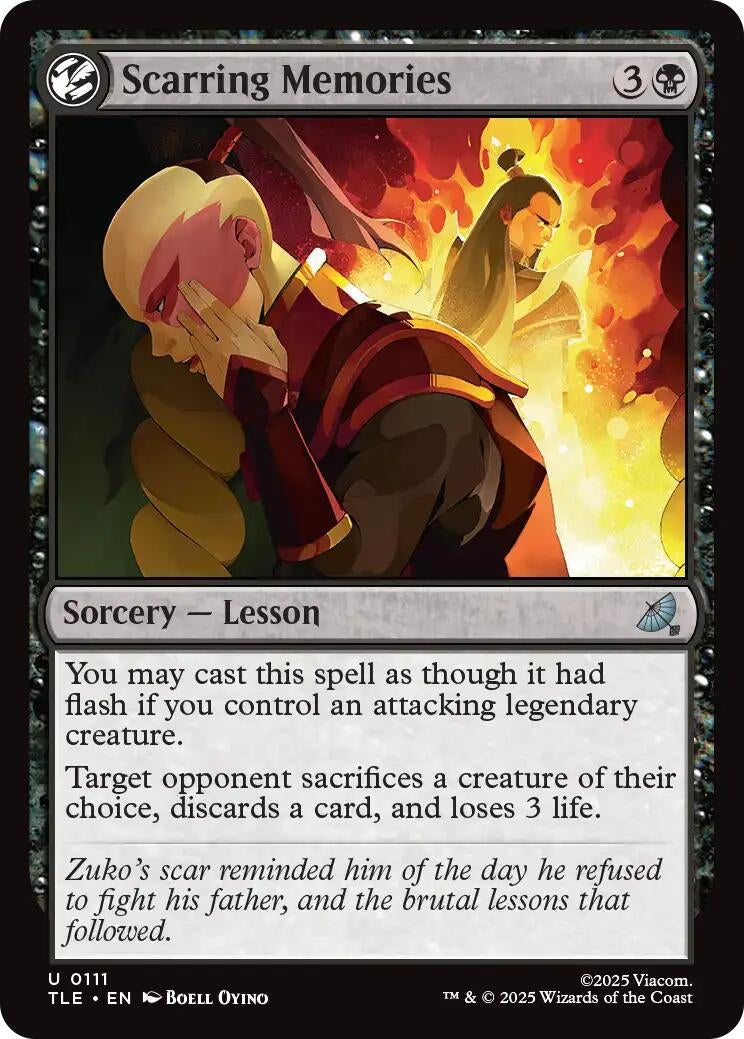 Image for Scarring Memories (111) (Foil) (Avatar: The Last Airbender: Eternal-Legal) - Magic: The Gathering