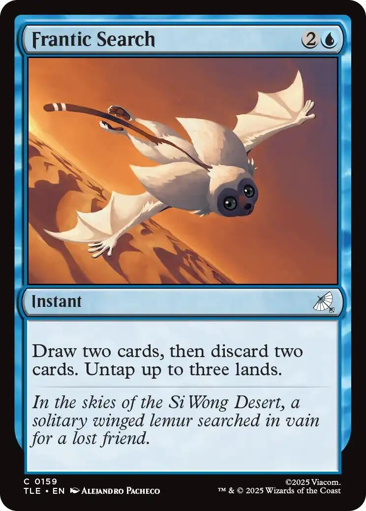 Image for Frantic Search (159) (Foil) (Avatar: The Last Airbender: Eternal-Legal) - Magic: The Gathering