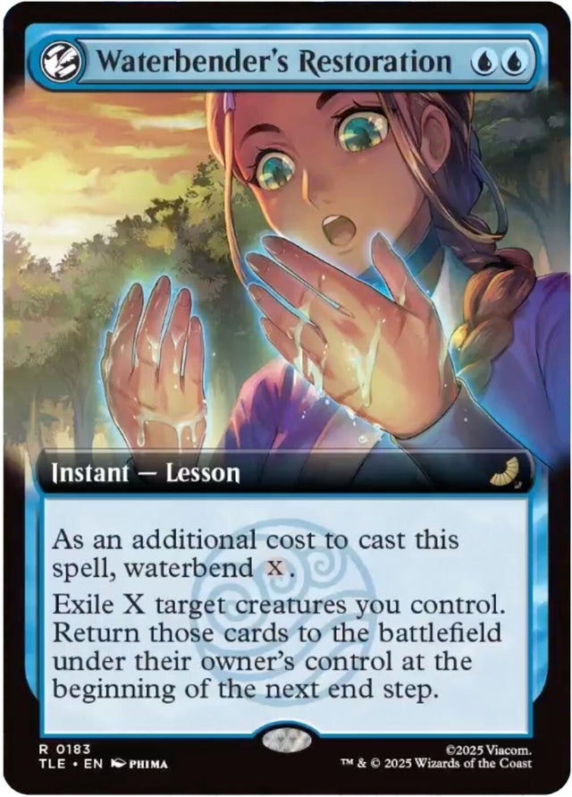Image for Waterbender's Restoration (Extended Art) (183) (Foil) (Avatar: The Last Airbender: Eternal-Legal) - Magic: The Gathering