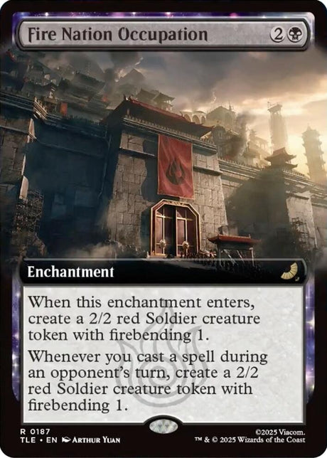 Image for Fire Nation Occupation (Extended Art) (187) (Foil) (Avatar: The Last Airbender: Eternal-Legal) - Magic: The Gathering