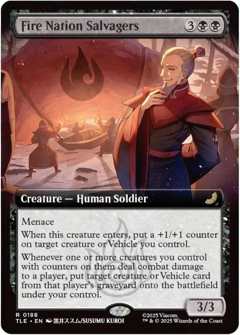 Image for Fire Nation Salvagers (Extended Art) (188) (Foil) (Avatar: The Last Airbender: Eternal-Legal) - Magic: The Gathering