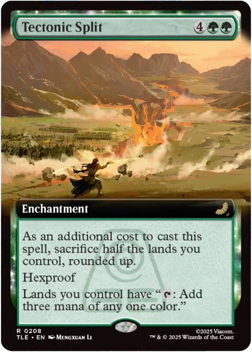 Image for Tectonic Split (Extended Art) (208) (Foil) (Avatar: The Last Airbender: Eternal-Legal) - Magic: The Gathering