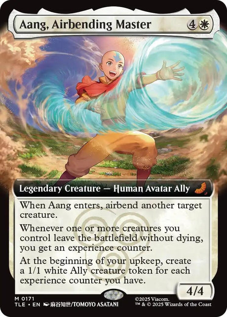 Image for Aang, Airbending Master (Extended Art) (171) (Foil) (Avatar: The Last Airbender: Eternal-Legal) - Magic: The Gathering