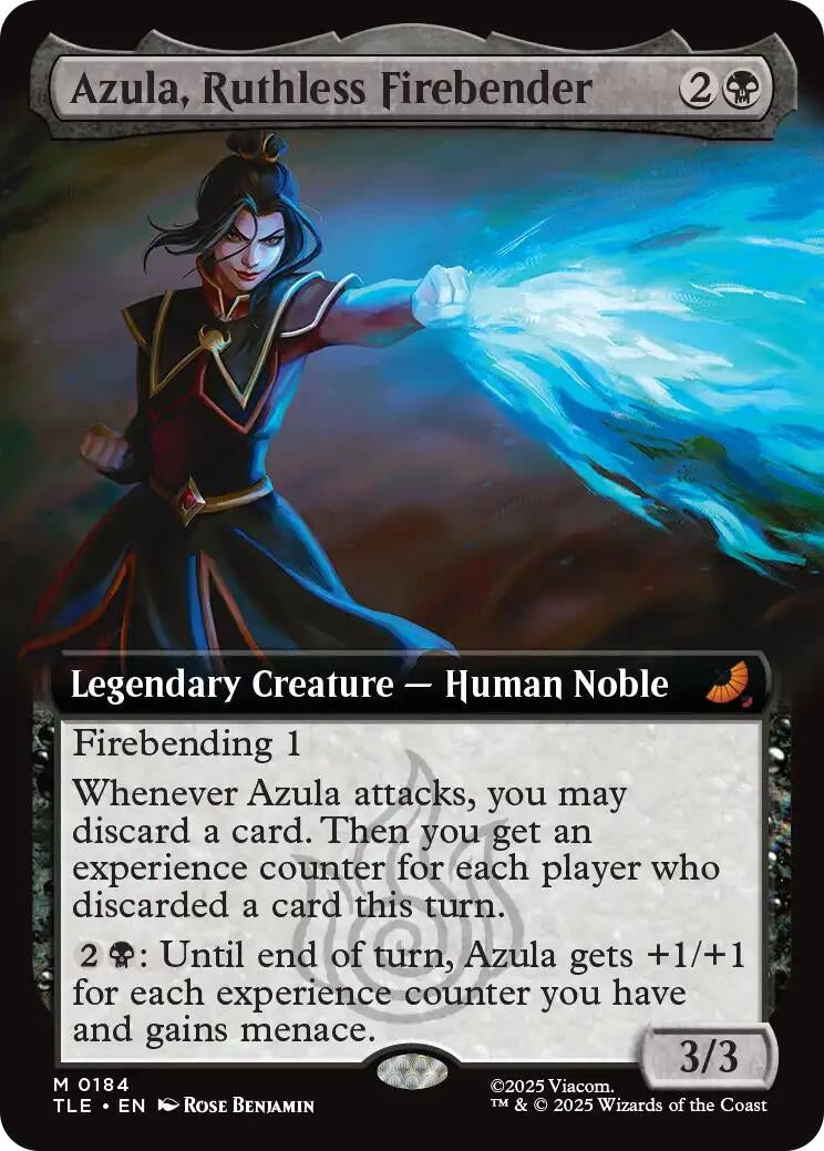 Image for Azula, Ruthless Firebender (Extended Art) (184) (Foil) (Avatar: The Last Airbender: Eternal-Legal) - Magic: The Gathering