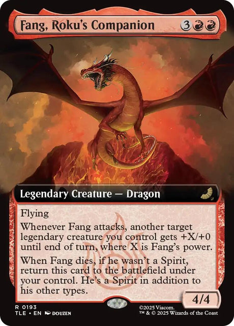 Image for Fang, Roku's Companion (Extended Art) (193) (Foil) (Avatar: The Last Airbender: Eternal-Legal) - Magic: The Gathering