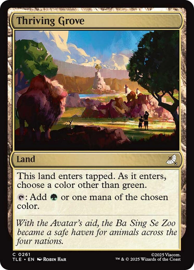 Image for Thriving Grove (261) (Foil) (Avatar: The Last Airbender: Eternal-Legal) - Magic: The Gathering