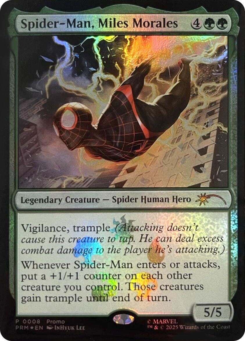Image for Spider-Man, Miles Morales (8) (Foil) (Unique and Miscellaneous Promos) (UMP) - Magic: The Gathering