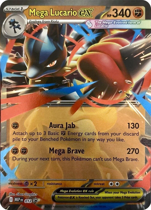 Image for Mega Lucario ex - 012 (012) (ME: Mega Evolution Promo) - Pokemon