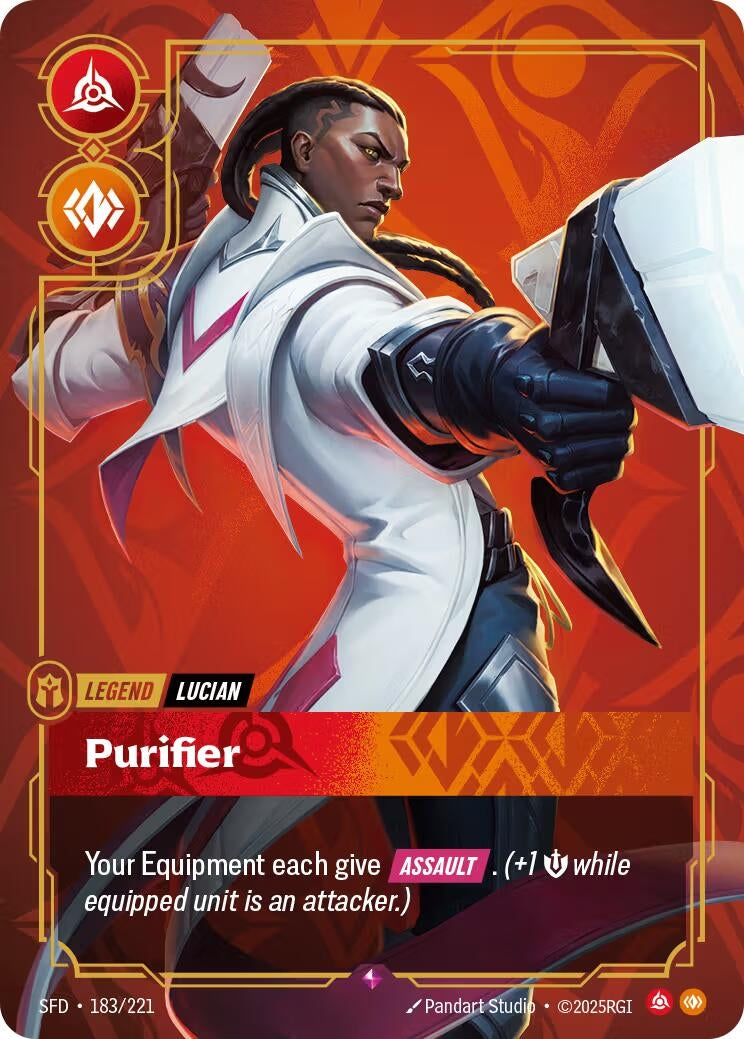 Image for Lucian - Purifier (183/221) (Foil) (Spiritforged) - Riftbound: League of Legends Trading Card Game