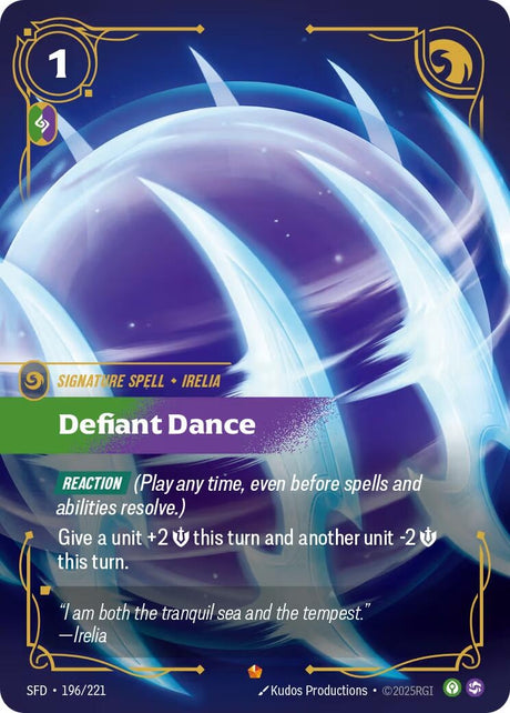 Image for Defiant Dance (196/221) (Foil) (Spiritforged) - Riftbound: League of Legends Trading Card Game