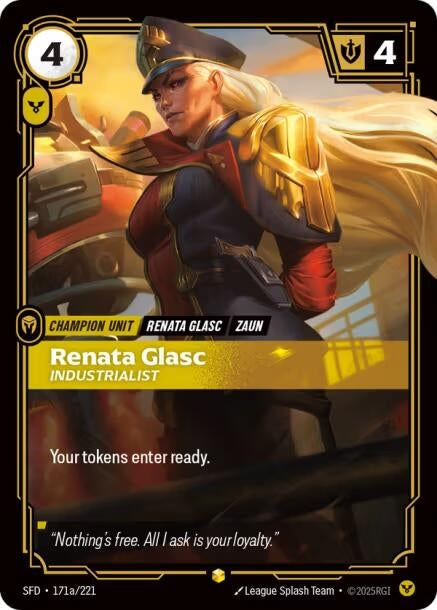 Image for Renata Glasc - Industrialist (Alternate Art) (171a/221) (Foil) (Spiritforged) - Riftbound: League of Legends Trading Card Game