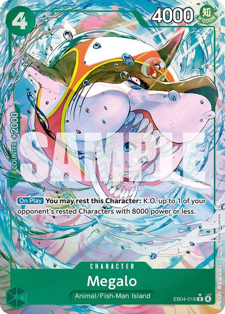 Image for Megalo (Alternate Art) (EB04-018) (Foil) (The Azure Sea's Seven) - One Piece Card Game