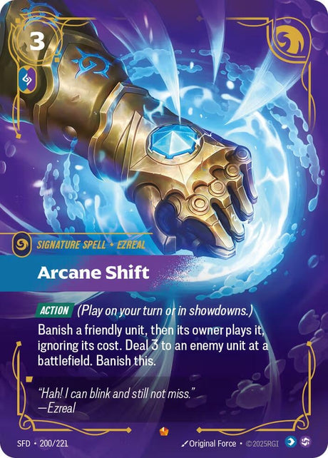 Image for Arcane Shift (200/221) (Foil) (Spiritforged) - Riftbound: League of Legends Trading Card Game