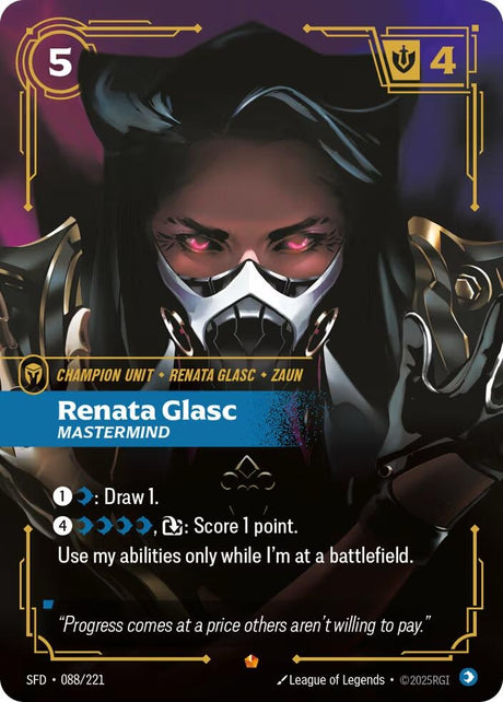 Image for Renata Glasc - Mastermind (088/221) (Foil) (Spiritforged) - Riftbound: League of Legends Trading Card Game