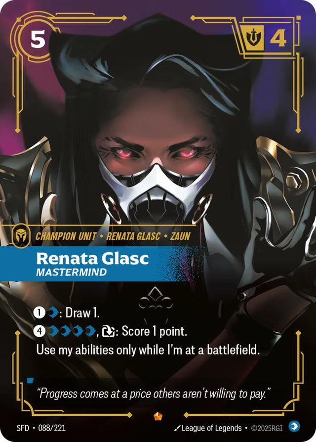 Image for Renata Glasc - Mastermind (088/221) (Foil) (Spiritforged) - Riftbound: League of Legends Trading Card Game