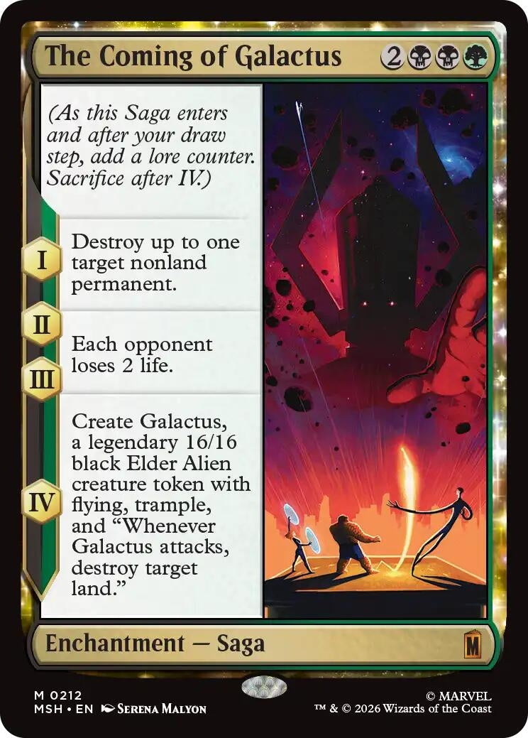Image for The Coming of Galactus (212) (Foil) (Marvel Super Heroes) - Magic: The Gathering