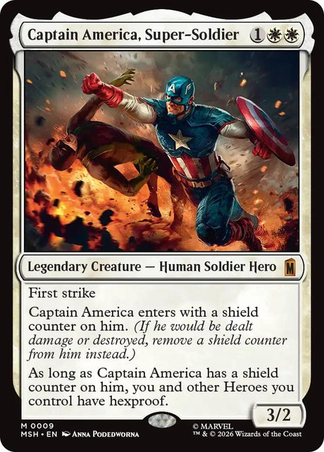 Image for Captain America, Super-Soldier (9) (Marvel Super Heroes) - Magic: The Gathering