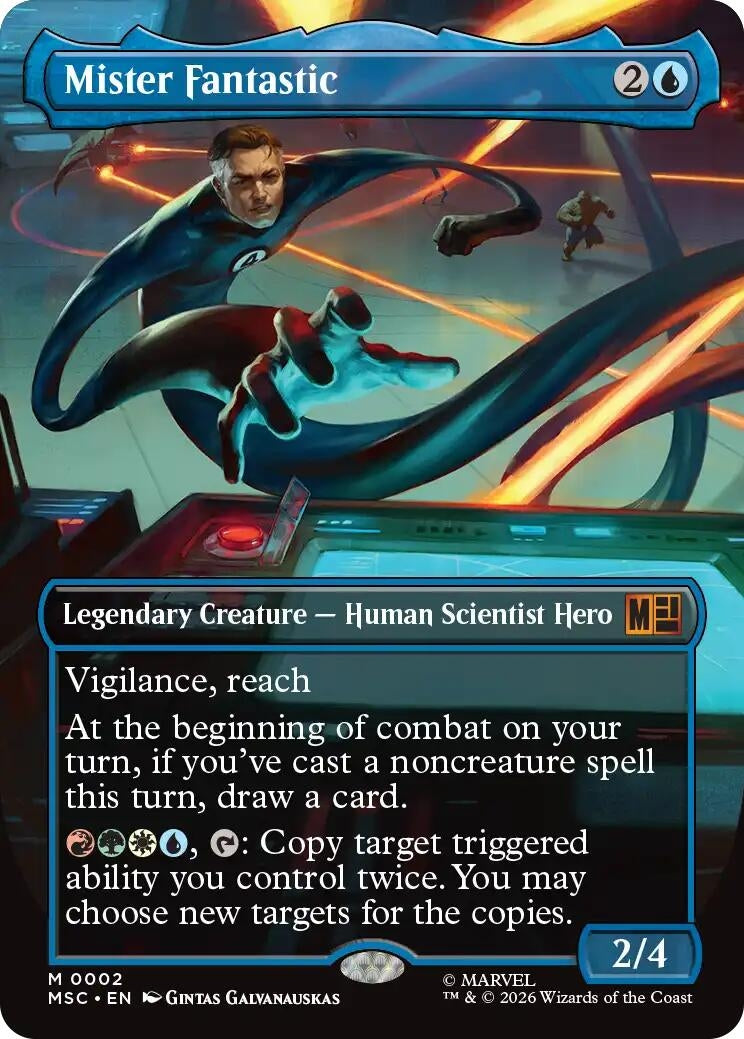 Image for Mister Fantastic (Borderless) (2) (Foil) (Commander: Marvel Super Heroes) - Magic: The Gathering