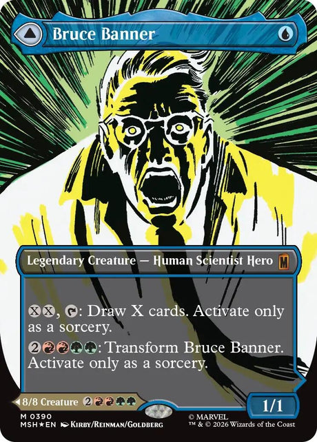 Image for Bruce Banner (Borderless) (390) (Foil) (Marvel Super Heroes) - Magic: The Gathering