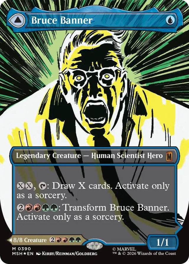 Image for Bruce Banner (Borderless) (390) (Foil) (Marvel Super Heroes) - Magic: The Gathering
