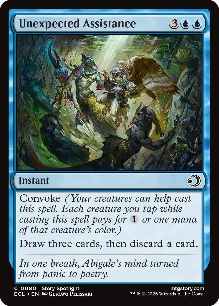 Image for Unexpected Assistance (80) (Foil) (Lorwyn Eclipsed) - Magic: The Gathering