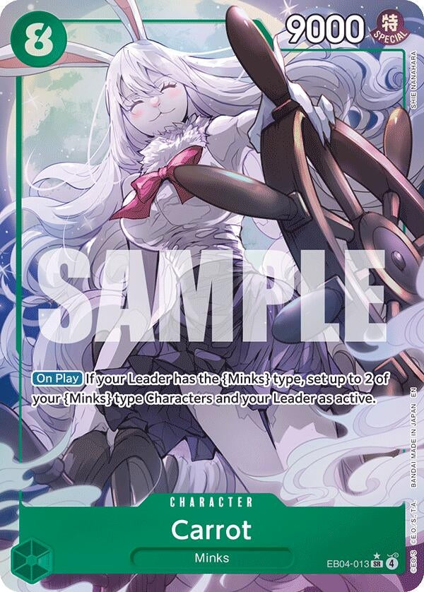 Image for Carrot (Alternate Art) (EB04-013) (Foil) (The Azure Sea's Seven) - One Piece Card Game