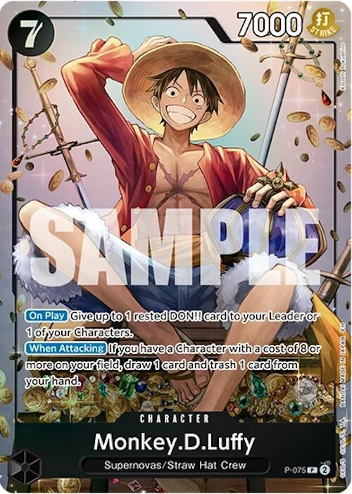 Image for Monkey.D.Luffy (Tin Pack Set Vol. 2) (P-075) (Foil) (One Piece Promotion Cards) - One Piece Card Game