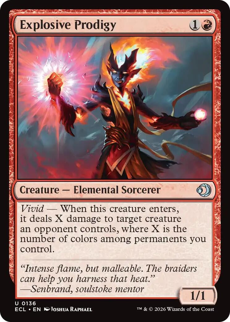 Image for Explosive Prodigy (136) (Foil) (Lorwyn Eclipsed) - Magic: The Gathering