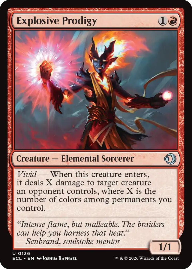 Image for Explosive Prodigy (136) (Foil) (Lorwyn Eclipsed) - Magic: The Gathering