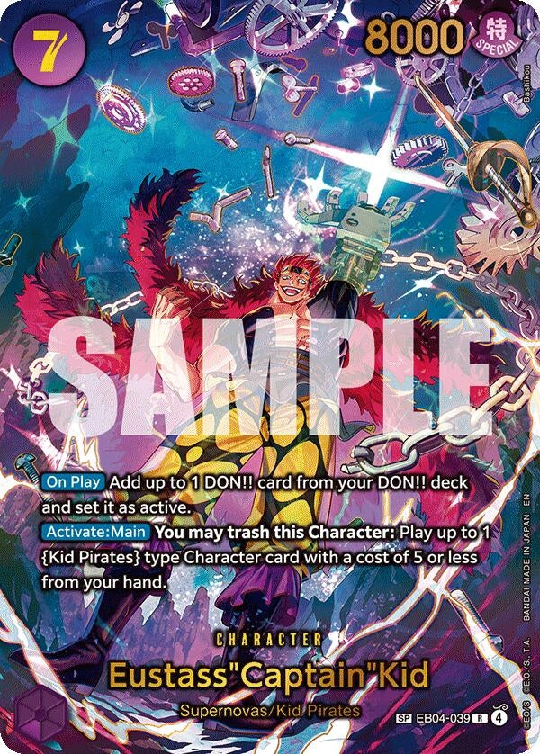 Image for Eustass"Captain"Kid - EB04-039 (SP) (EB04-039) (Foil) (The Azure Sea's Seven) - One Piece Card Game