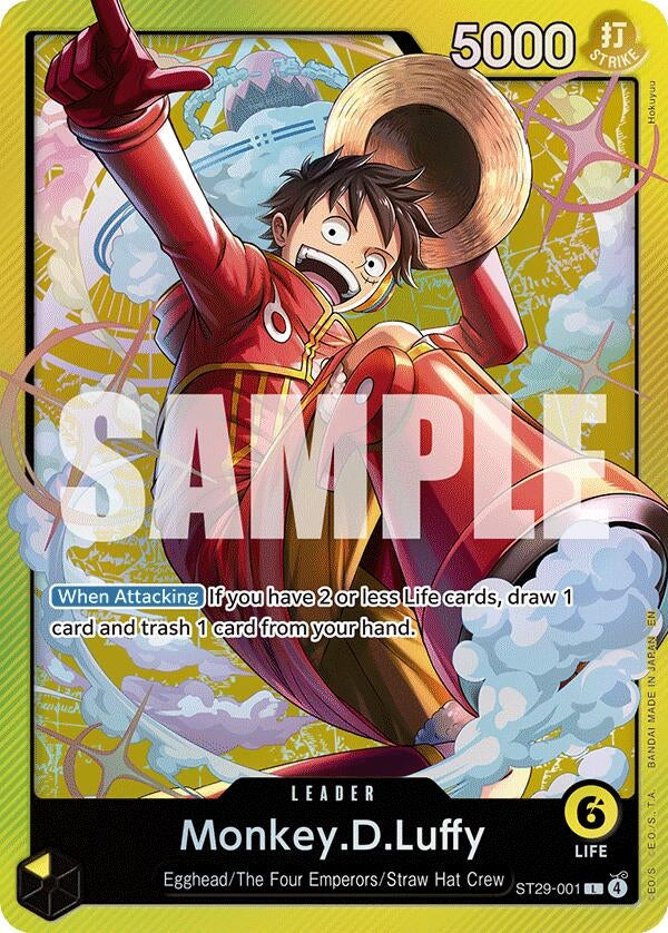 Image for Monkey.D.Luffy (001) (ST29-001) (Foil) (Starter Deck 29: Egghead) - One Piece Card Game