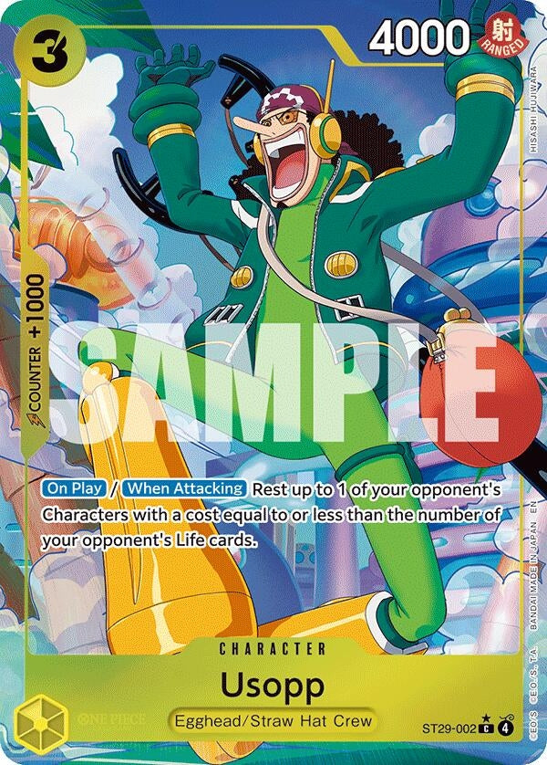 Image for Usopp (Full Art) (ST29-002) (Foil) (Starter Deck 29: Egghead) - One Piece Card Game