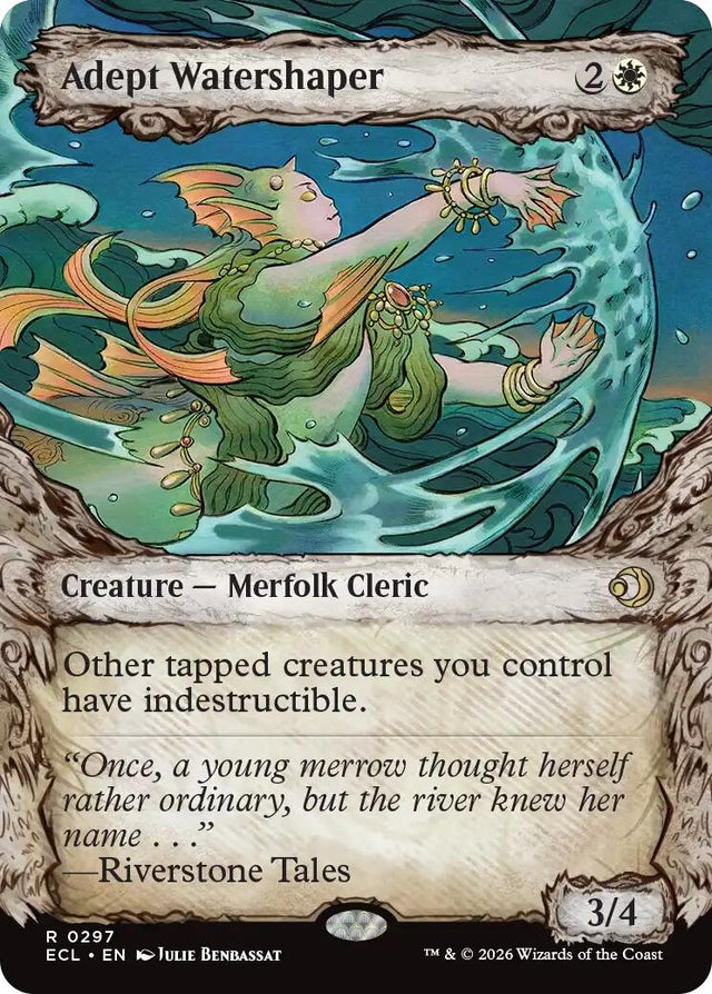 Image for Adept Watershaper (Showcase) (297) (Foil) (Lorwyn Eclipsed) - Magic: The Gathering
