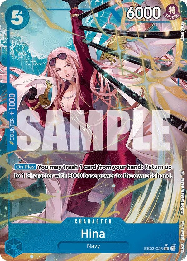 Image for Hina (Alternate Art) (EB03-025) (Foil) (Extra Booster: One Piece Heroines Edition) - One Piece Card Game