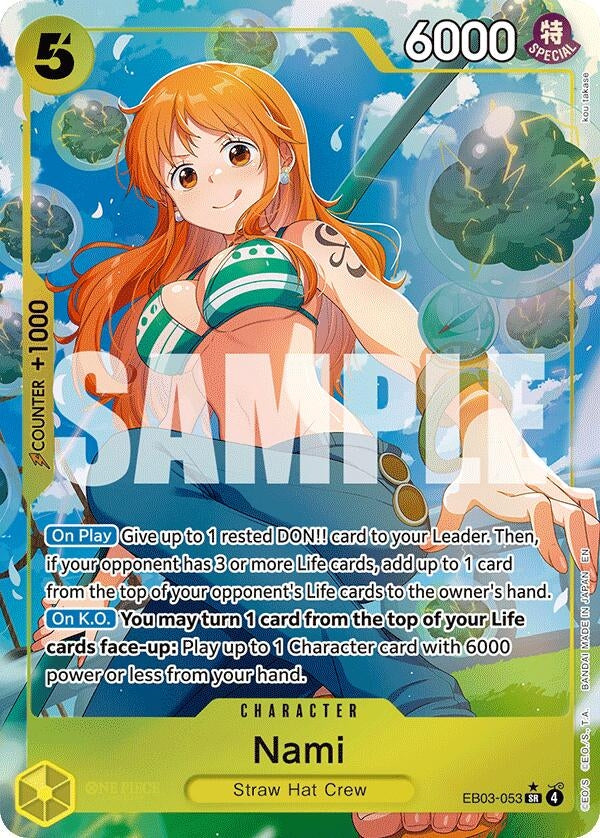 Image for Nami (053) (Alternate Art) (EB03-053) (Foil) (Extra Booster: One Piece Heroines Edition) - One Piece Card Game