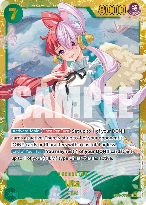 Image for Uta (061) (EB03-061) (Foil) (Extra Booster: One Piece Heroines Edition) - One Piece Card Game