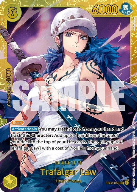 Image for Trafalgar Law (EB03-062) (Foil) (Extra Booster: One Piece Heroines Edition) - One Piece Card Game