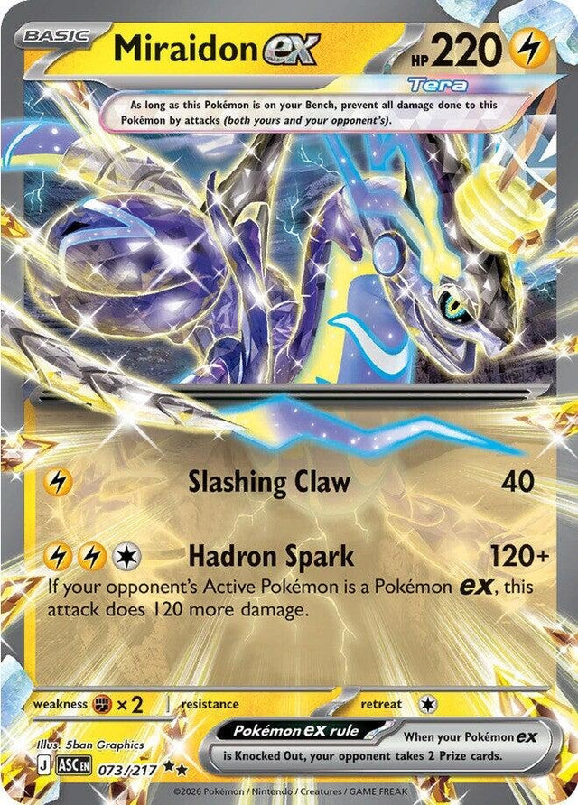 Image for Miraidon ex (073/217) (Holofoil) (ME: Ascended Heroes) - Pokemon