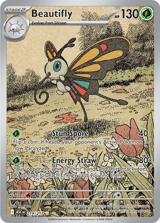 Beautifly (219/217) (Holofoil) (ME: Ascended Heroes)