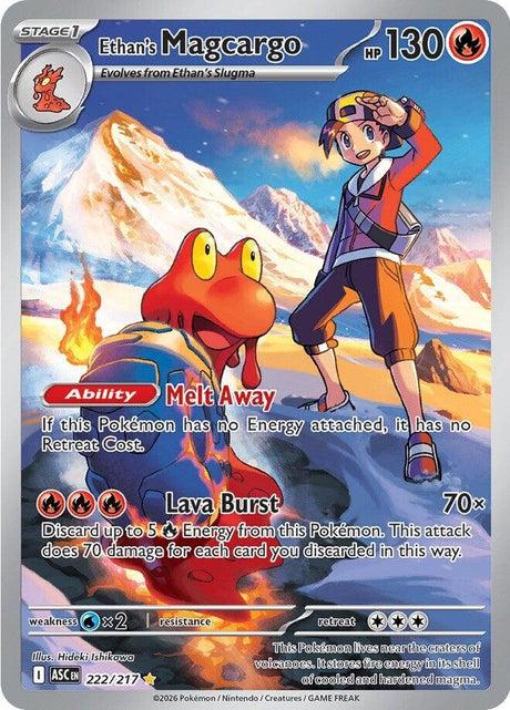 Image for Ethan's Magcargo (222/217) (Holofoil) (ME: Ascended Heroes) - Pokemon