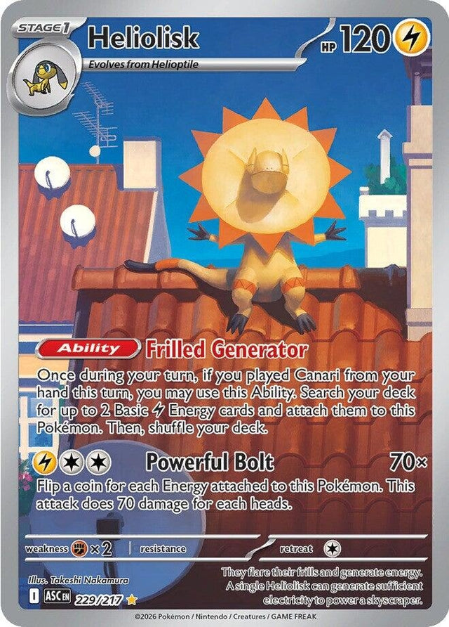 Image for Heliolisk (229/217) (Holofoil) (ME: Ascended Heroes) - Pokemon
