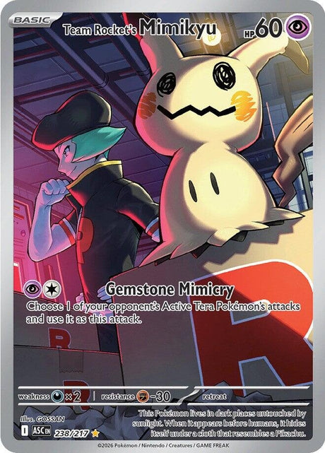 Image for Team Rocket's Mimikyu (238/217) (Holofoil) (ME: Ascended Heroes) - Pokemon