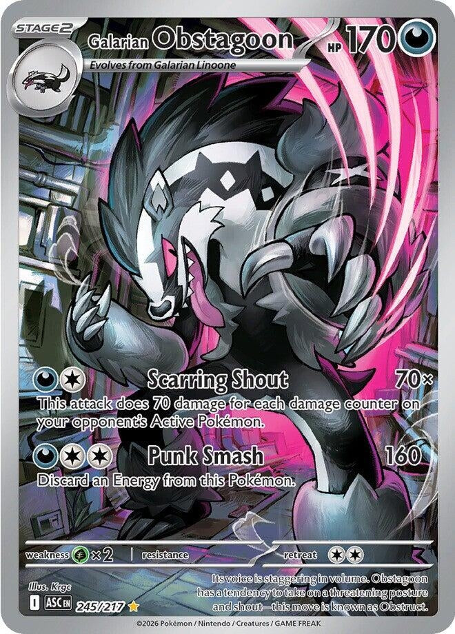 Galarian Obstagoon (245/217) (Holofoil) (ME: Ascended Heroes)