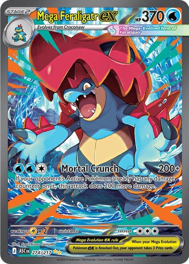 Image for Mega Feraligatr ex (274/217) (Holofoil) (ME: Ascended Heroes) - Pokemon