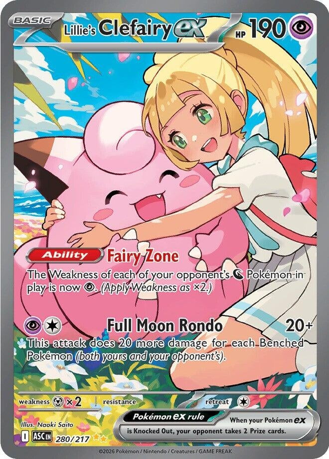 Lillie's Clefairy ex (280/217) (Holofoil) (ME: Ascended Heroes)