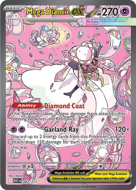 Image for Mega Diancie ex (282/217) (Holofoil) (ME: Ascended Heroes) - Pokemon