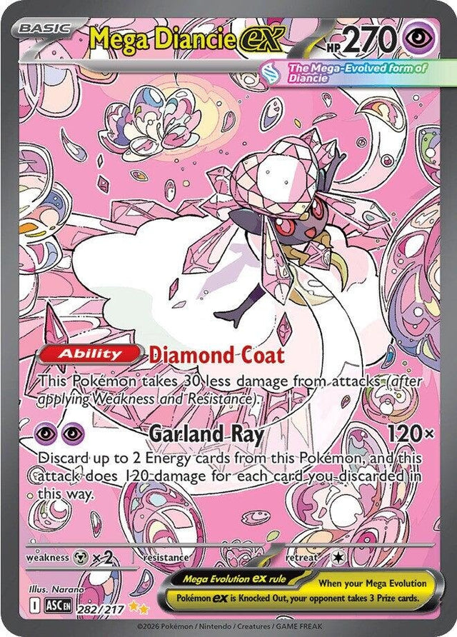 Image for Mega Diancie ex (282/217) (Holofoil) (ME: Ascended Heroes) - Pokemon