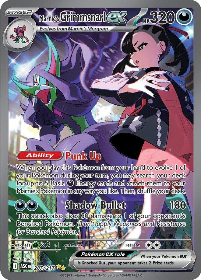 Image for Marnie's Grimmsnarl ex (287/217) (Holofoil) (ME: Ascended Heroes) - Pokemon
