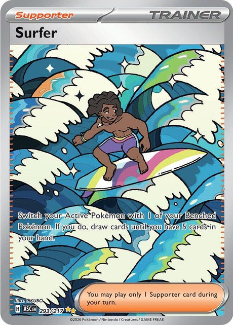 Image for Surfer (293/217) (Holofoil) (ME: Ascended Heroes) - Pokemon
